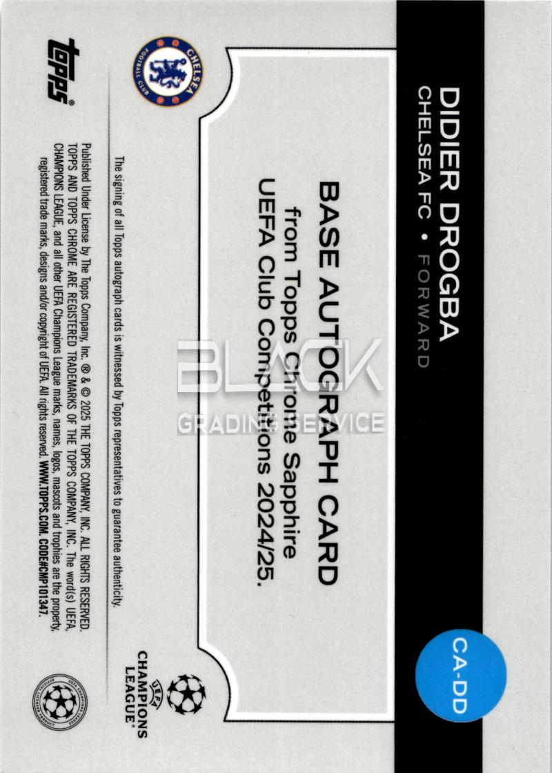 Back - Topps Chrome 
