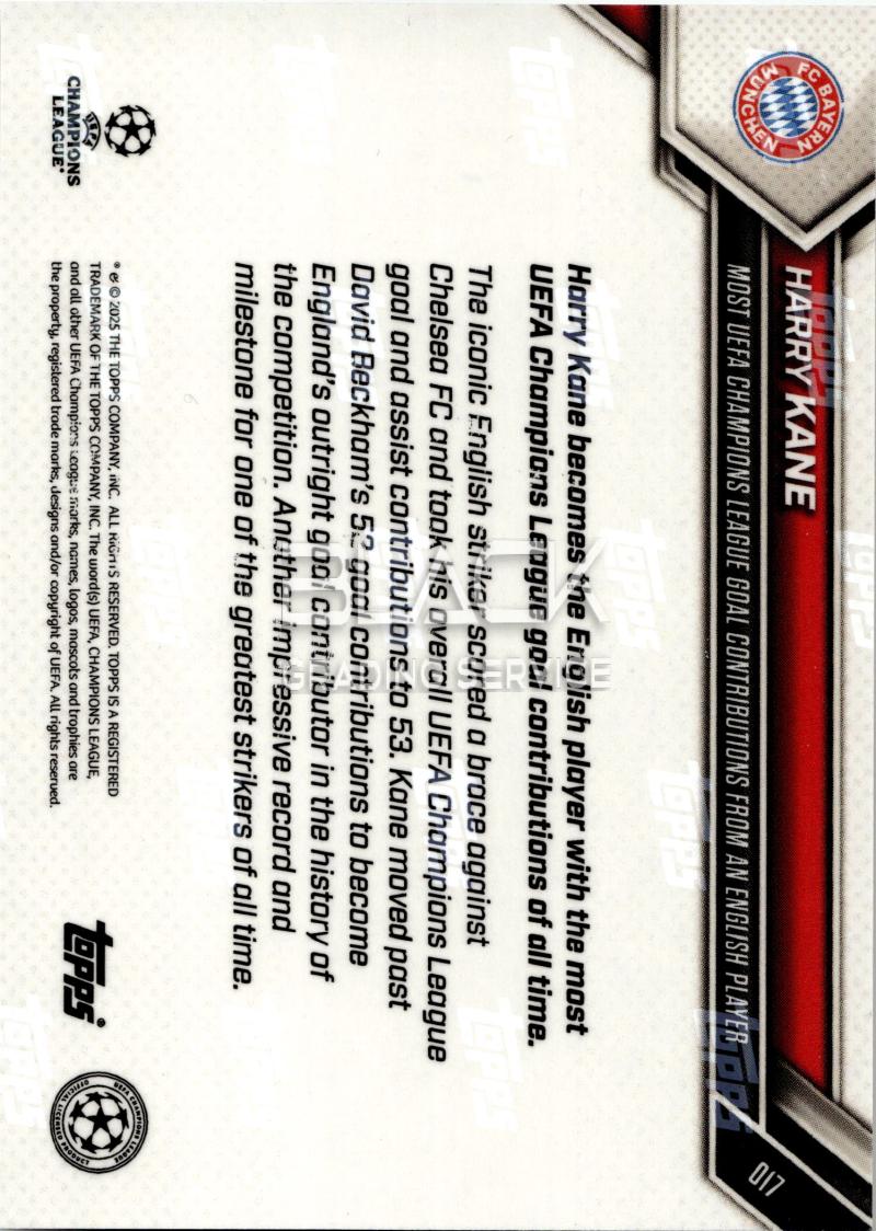 Back - Topps Now UCL UCL Record