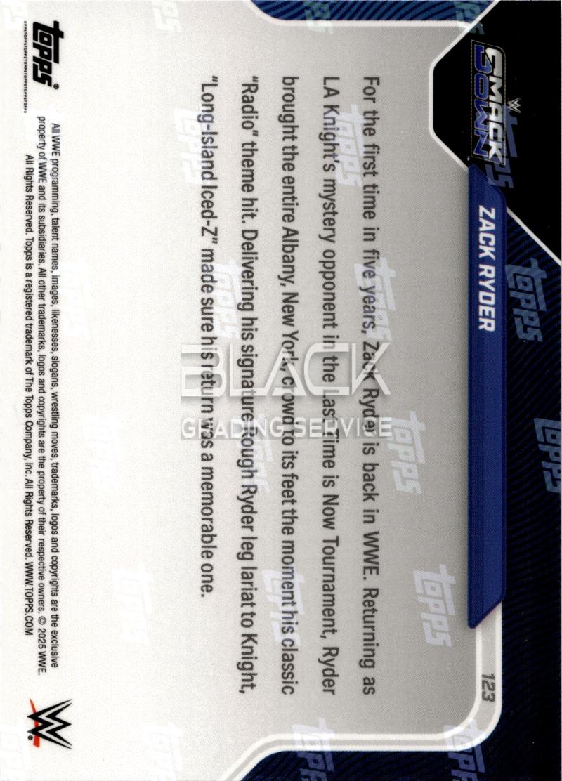 Back - Topps Now WWE Smack Down