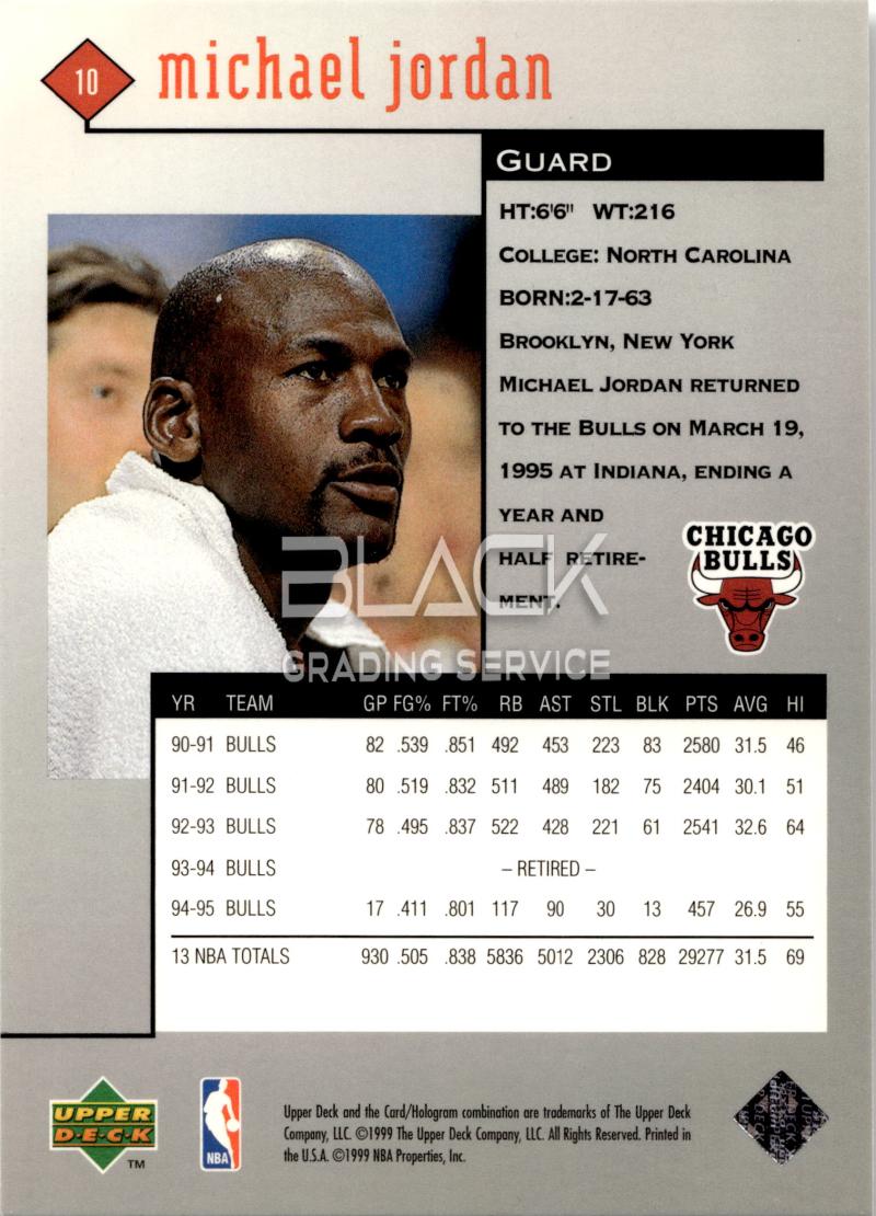 Back - Upper Deck Black Diamond