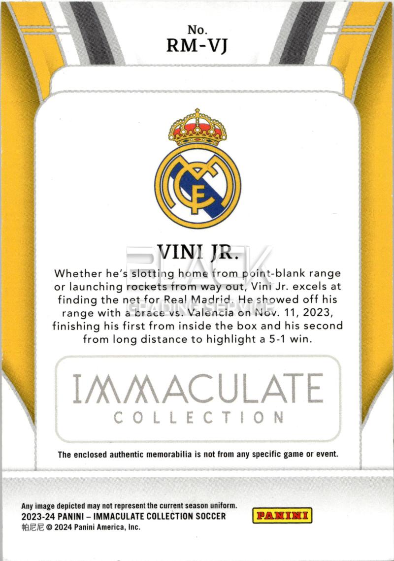 Back - Panini Immaculate Collection