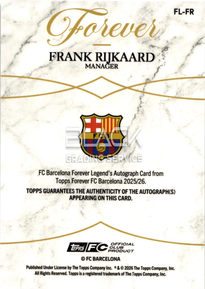 Back - Topps Forever FC Barcelona