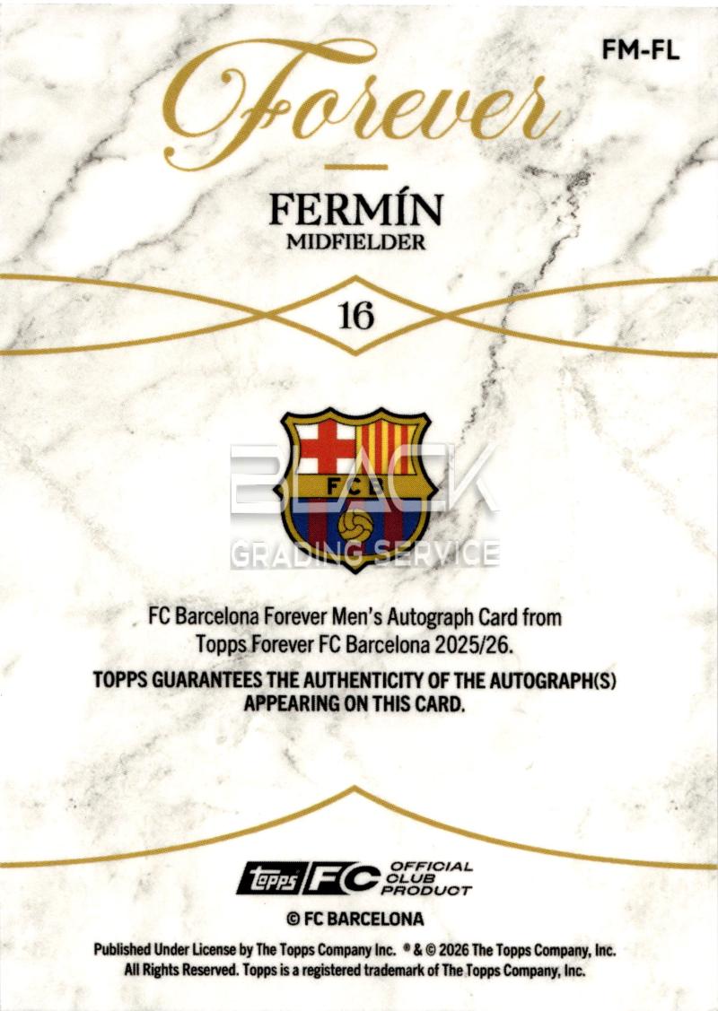 Back - Topps Forever FC Barcelona