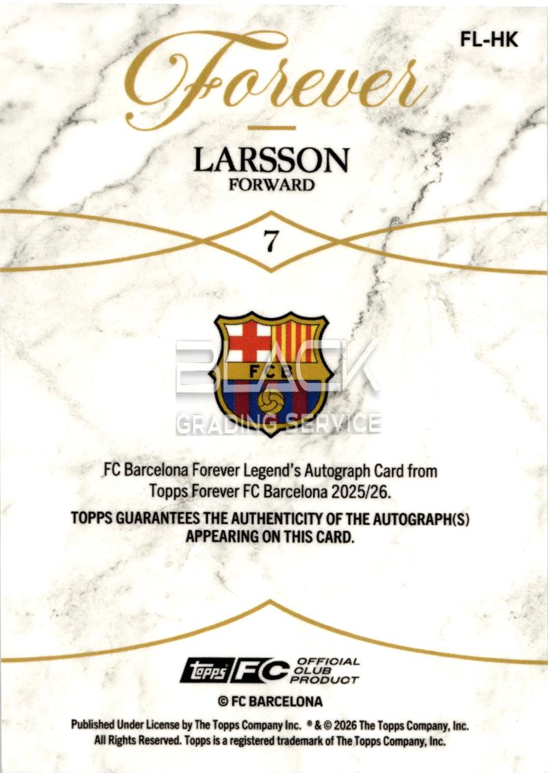 Back - Topps Forever FC Barcelona