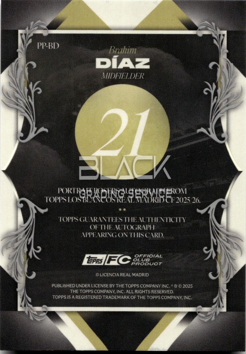 Back - Topps Real M. Los Blancos