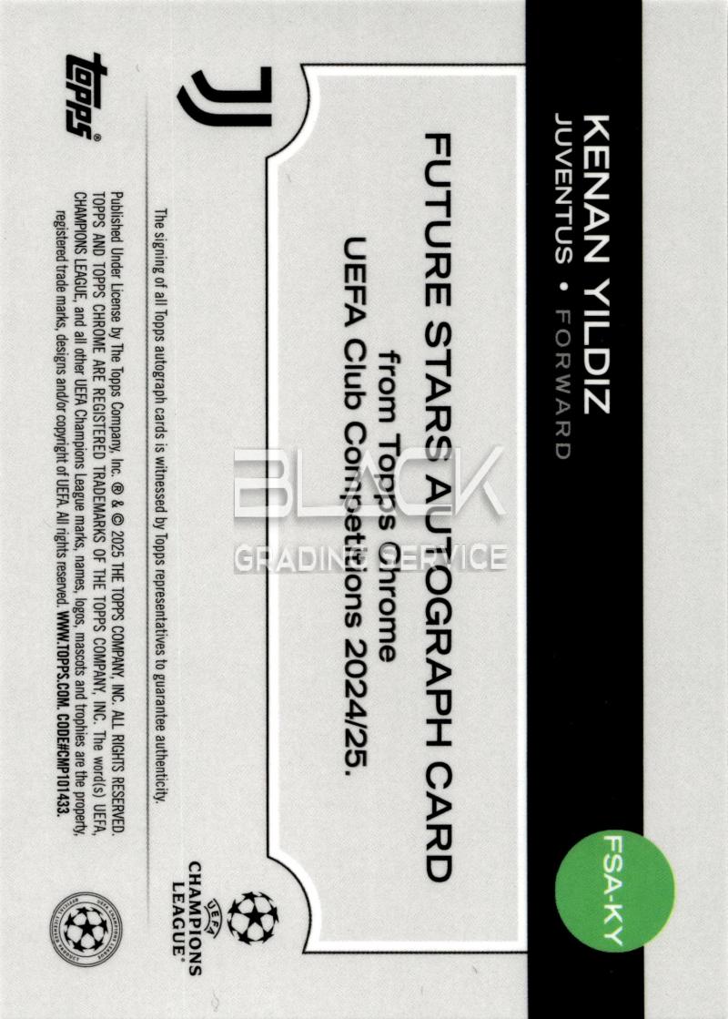 Back - Topps Chrome Uefa Club Competitions