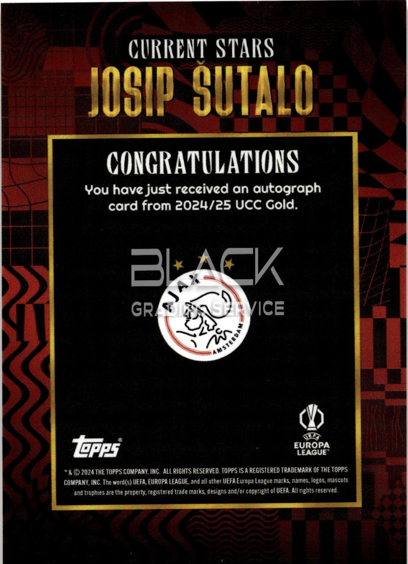 Back - Topps UCC Gold X WalkerTKL