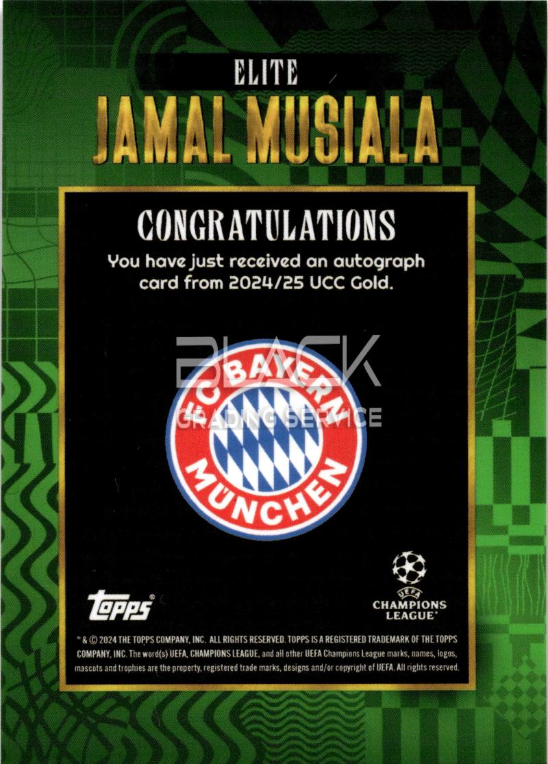 Back - Topps UCC Gold X WalkerTKL