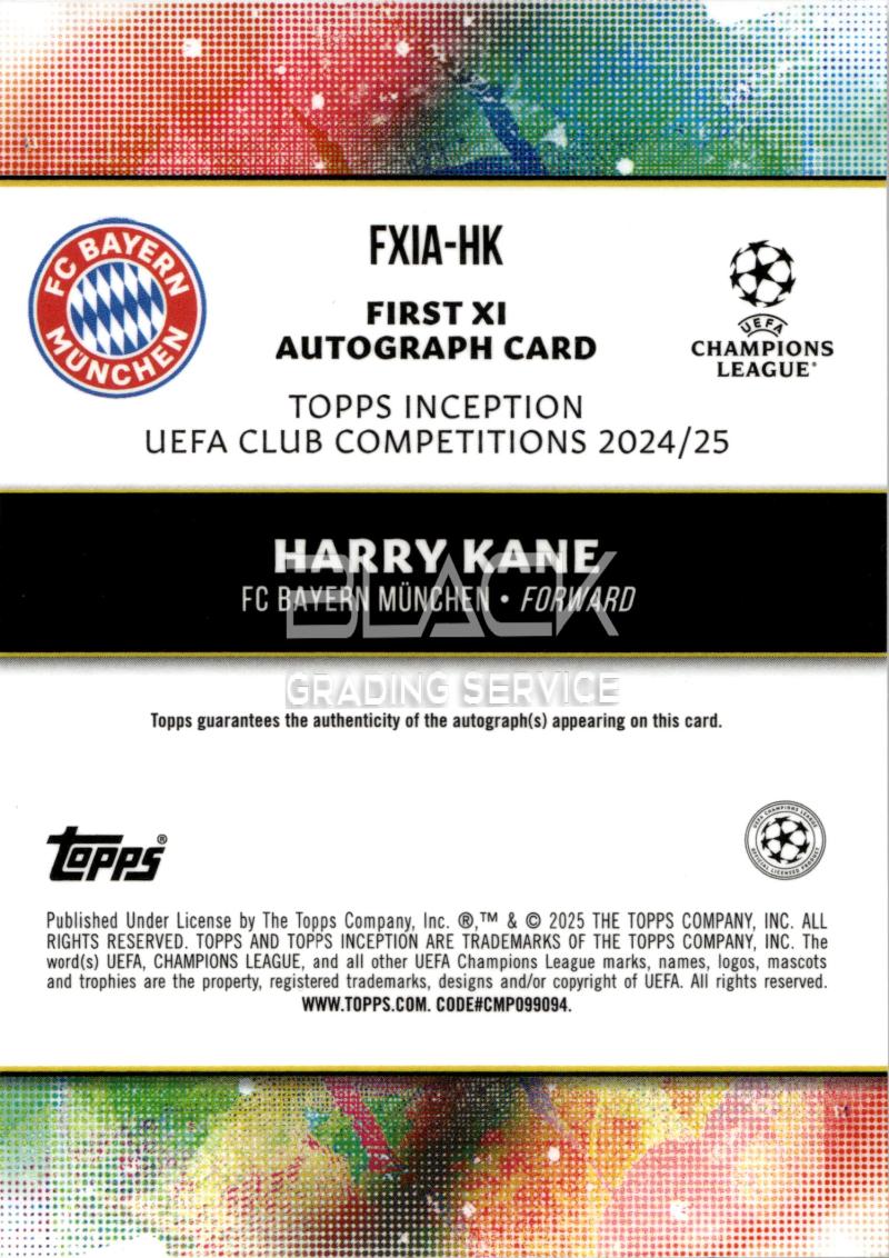 Back - Topps INCEPTION UCC