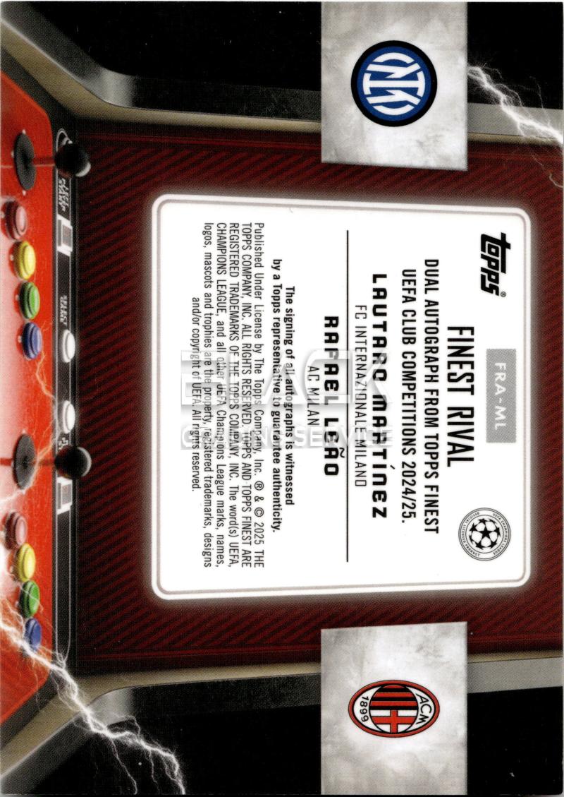 Rückseite – Topps Finest