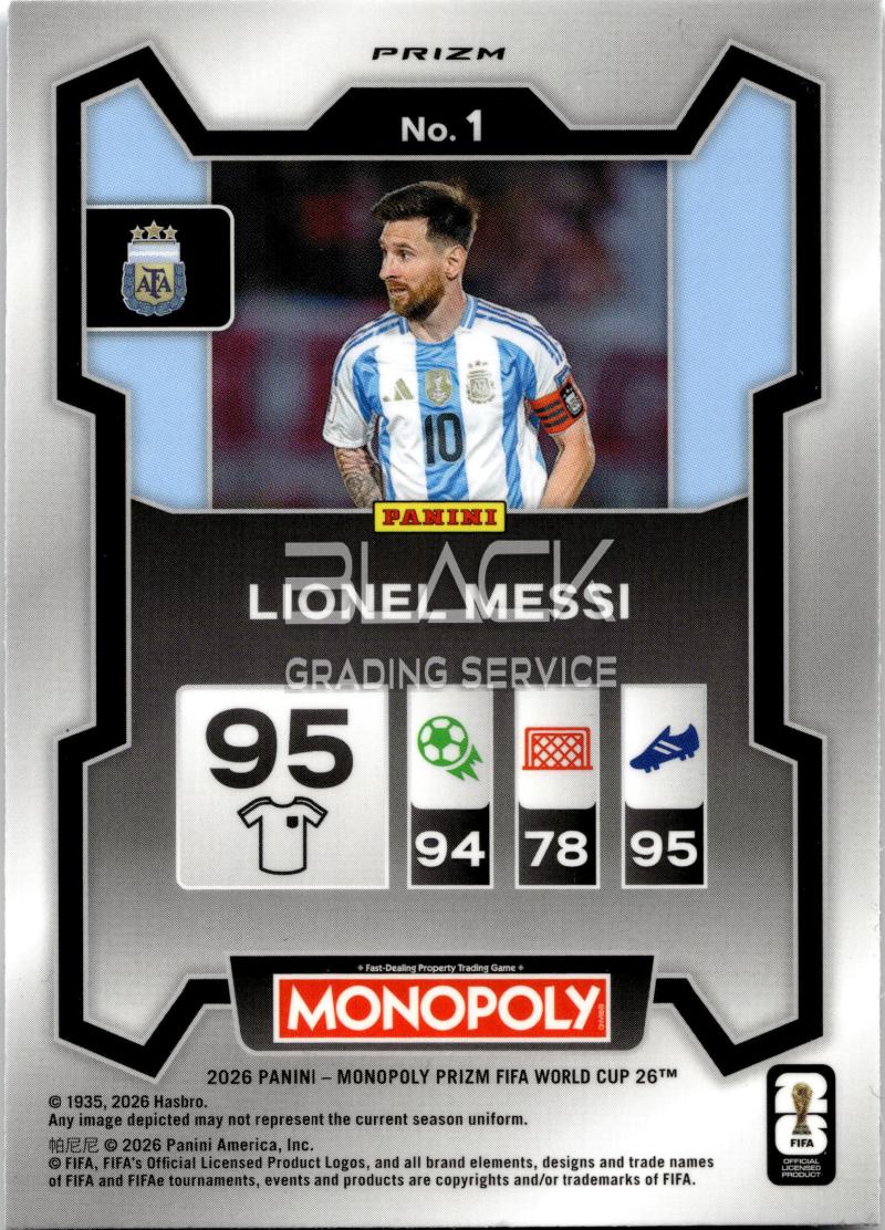 Back - Panini Prizm FIFA World Cup Monopoly