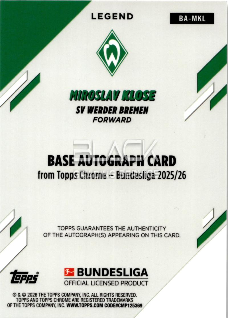 Back - Topps Chrome Bundesliga