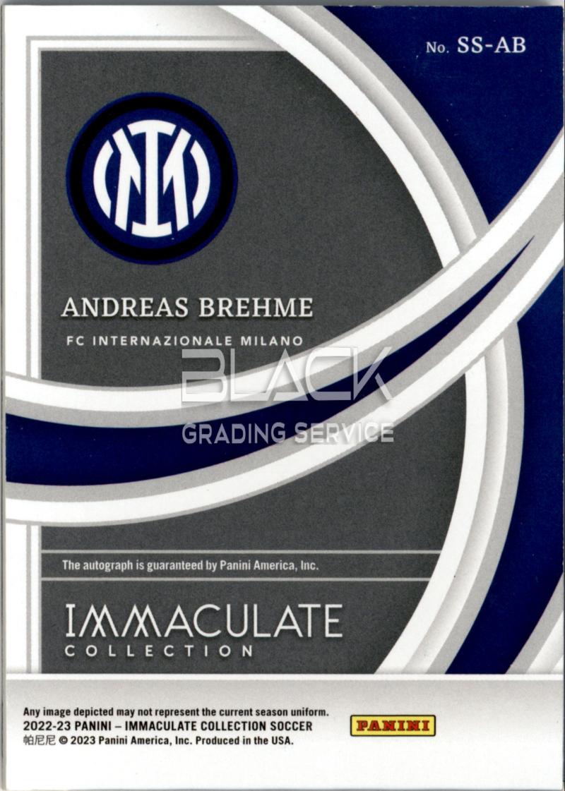 Back - Panini Immaculate Collection