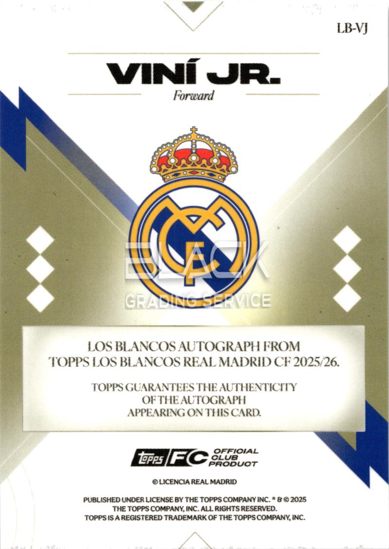 Back - Topps Real M. Los Blancos