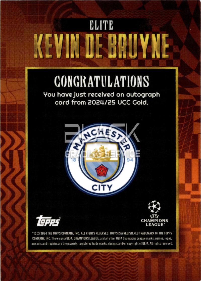 Back - Topps UCC GOLD 