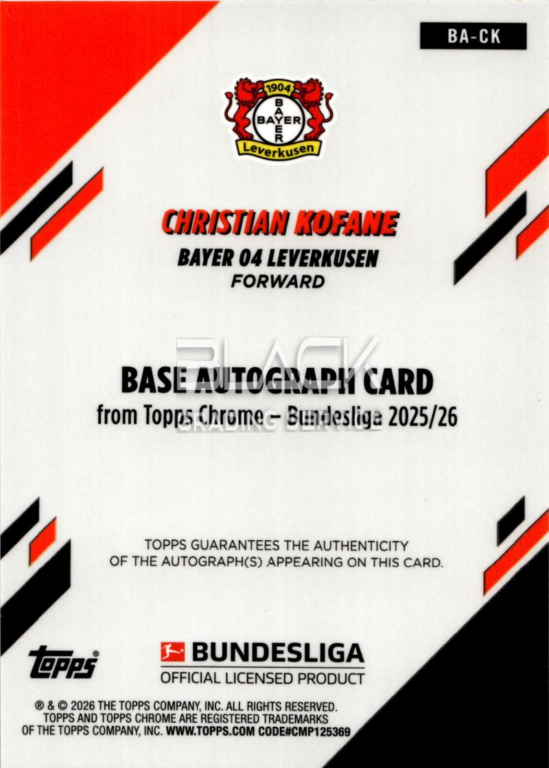 Back - Topps Chrome Bundesliga