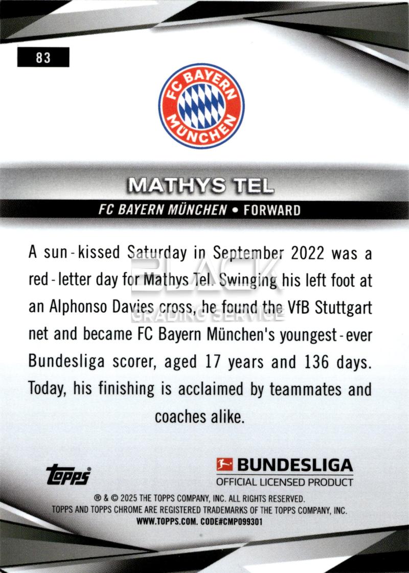 Back - Topps Chrome Bundesliga