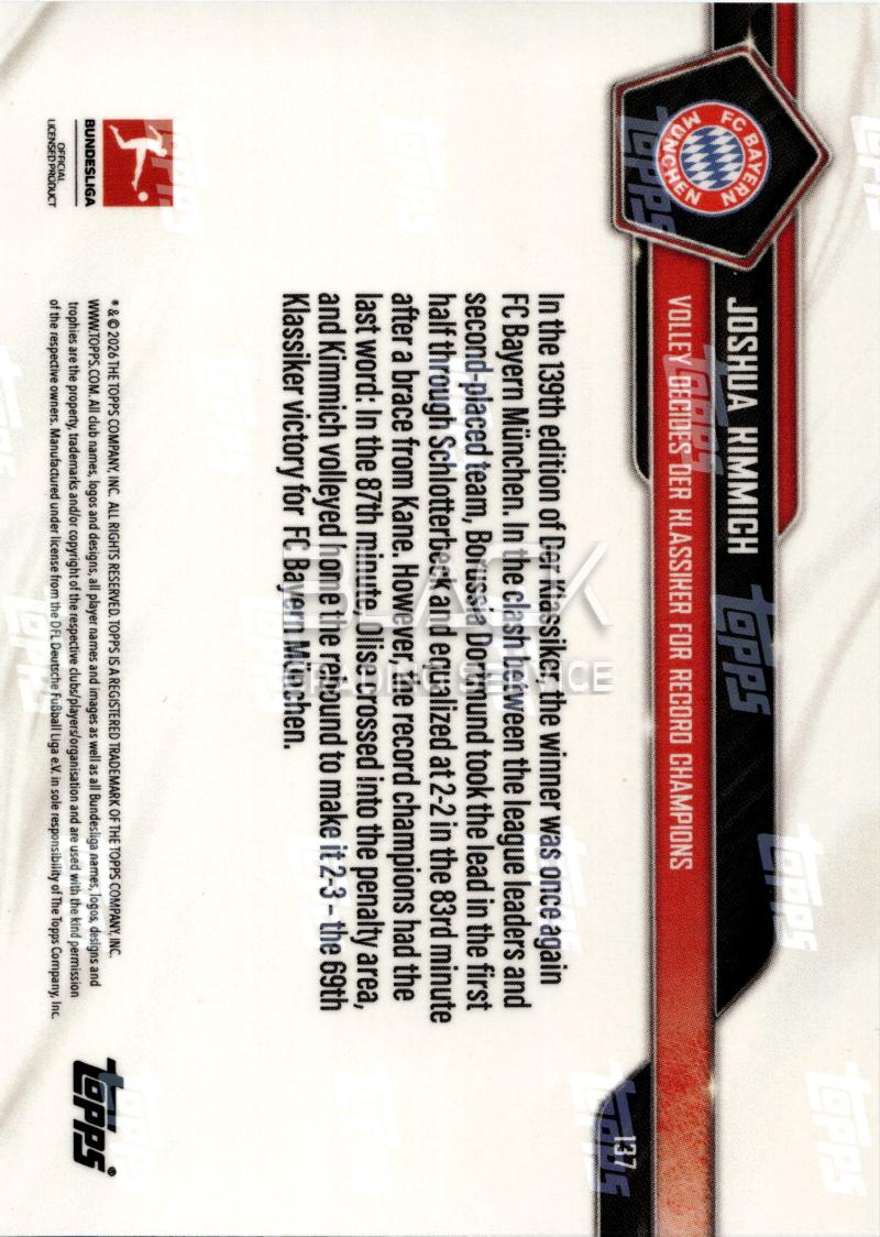 Back - Topps Now Bundesliga 