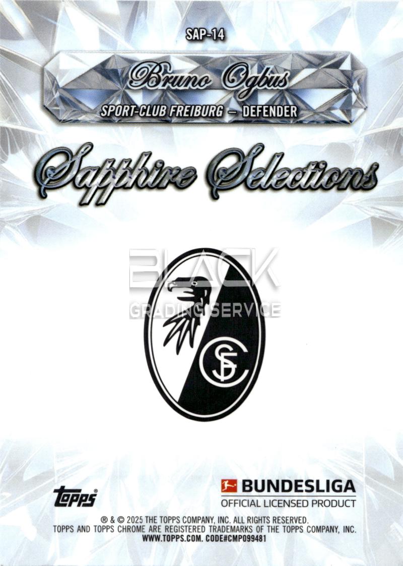 Back - Topps Chrome Sapphire Bundesliga