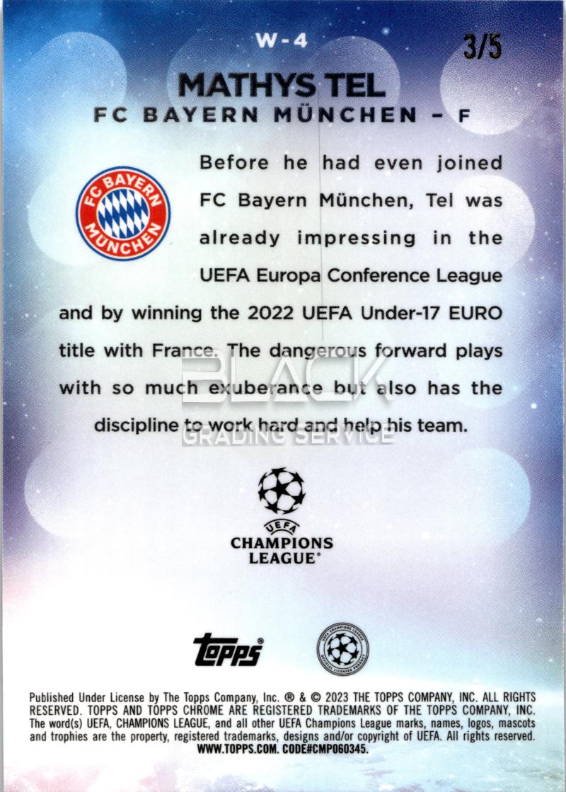 Back - Topps UCC Chrome 