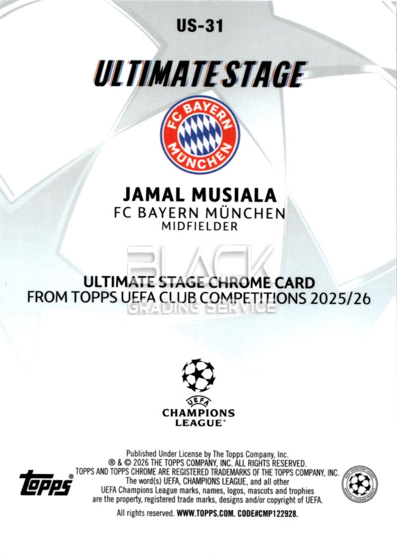 Rückseite – Topps UCC Chrome