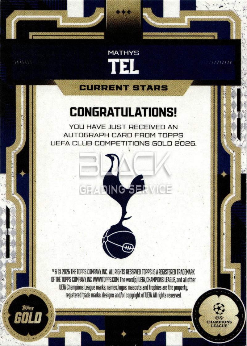 Rückseite – Topps GOLD UCC