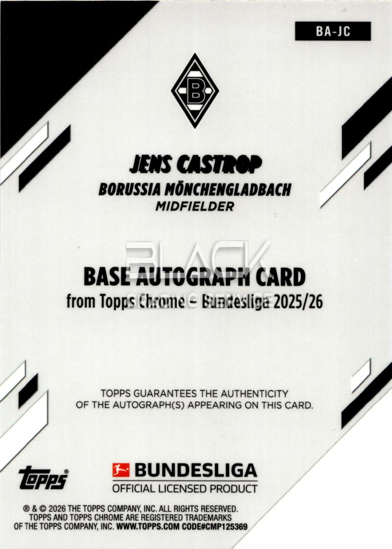 Rückseite – Topps Bundesliga