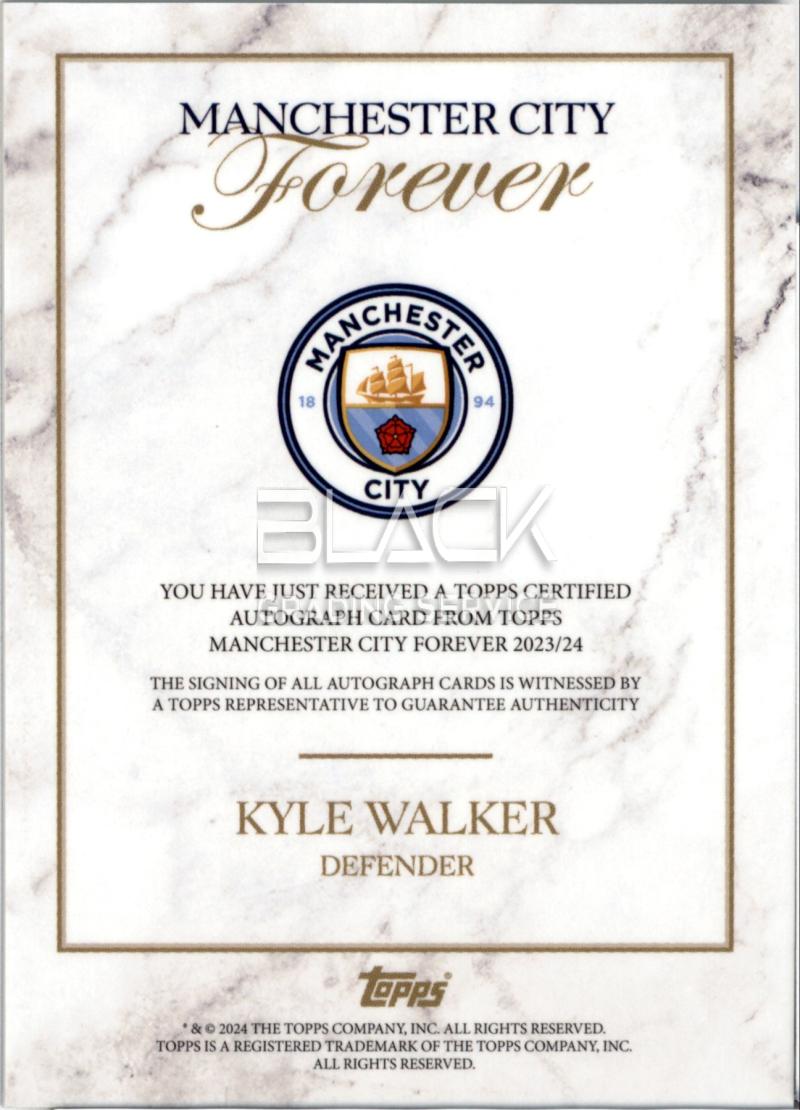 Rückseite – Topps Manchester City Forever