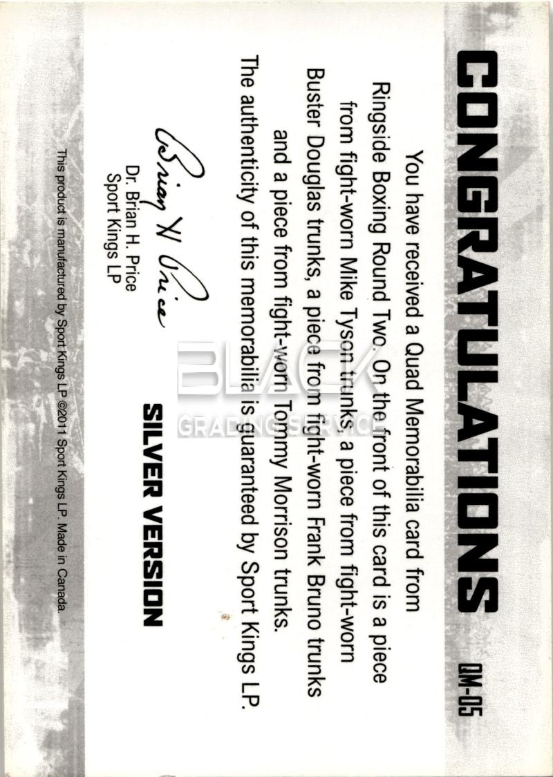 Back - Sport Kings LP QUAD MEMORABILIA