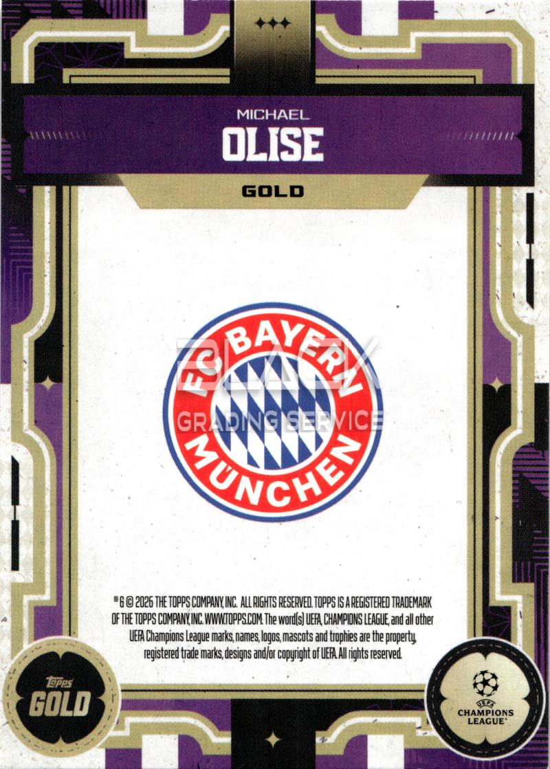Rückseite – Topps GOLD UCC