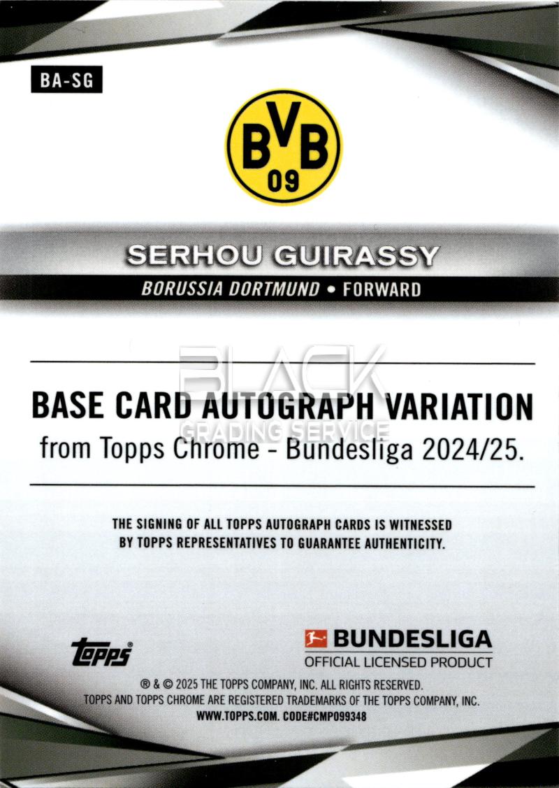 Back - Topps Chrome Bundesliga