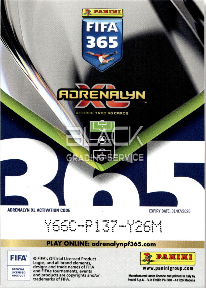 Rückseite – Panini Adrenalyn Fifa World Cup 2026