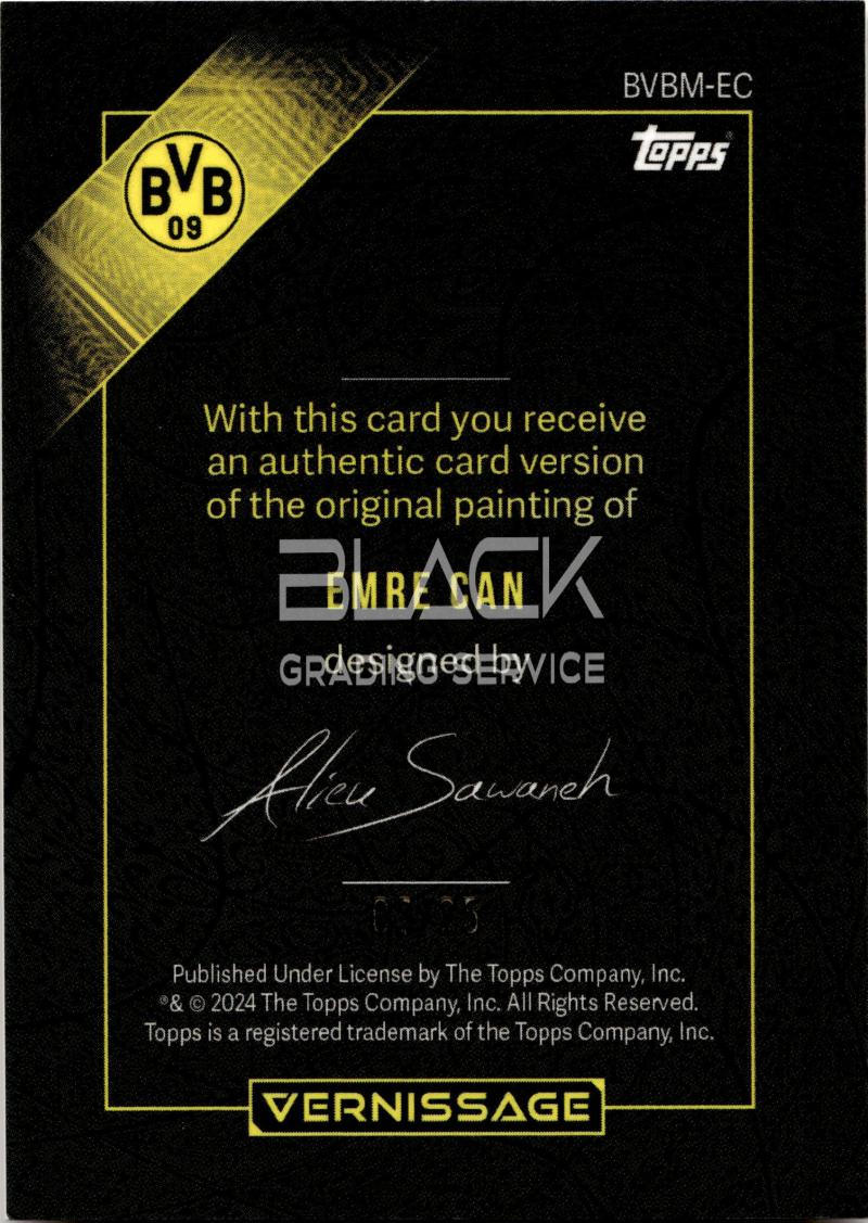 Back - Topps BVB Vernissage