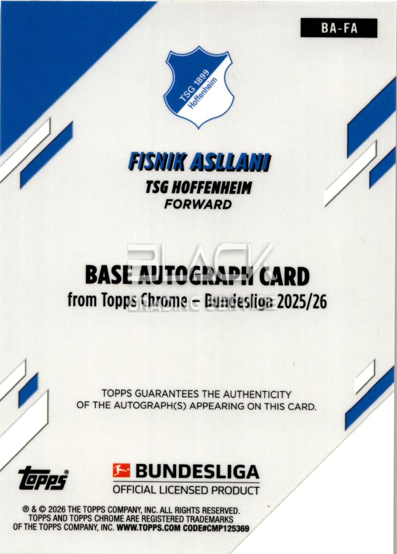 Back - Topps Chrome Bundesliga