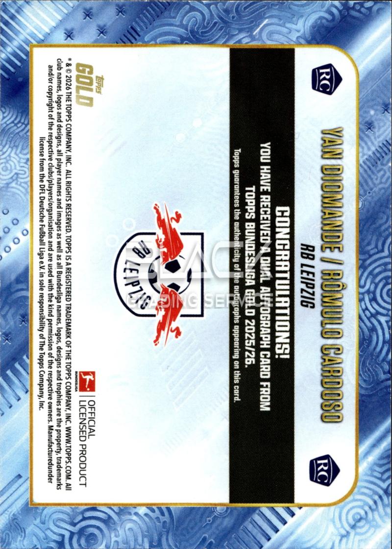 Back - Topps Gold Bundesliga